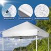 imageOutvita 5x5 Pop Up Canopy Tent Ez Up Outdoor Canopy Tent Instant Shelter with Carry Bag Straight Legs Patio Balcony Porch Backyard Garden5x5white
