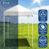 imageOutvita 5x5 Pop Up Canopy Tent Ez Up Outdoor Canopy Tent Instant Shelter with Carry Bag Straight Legs Patio Balcony Porch Backyard Garden5x5white