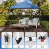 imageOutvita 5x5 Pop Up Canopy Tent Ez Up Outdoor Canopy Tent Instant Shelter with Carry Bag Straight Legs Patio Balcony Porch Backyard Garden6x6blue