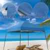 imageOutvita 5x5 Pop Up Canopy Tent Ez Up Outdoor Canopy Tent Instant Shelter with Carry Bag Straight Legs Patio Balcony Porch Backyard Garden6x6blue