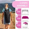 imageOutvita 5x5 Pop Up Canopy Tent Ez Up Outdoor Canopy Tent Instant Shelter with Carry Bag Straight Legs Patio Balcony Porch Backyard Garden6x6pink