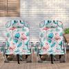 imageOutvita Backpack Beach Chair 5 Level Adjustable Positions Beach Chair with Back Storage Bag Cooler Pouch and Side Bags for Beach Poolside LawnFlamingo