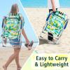 imageOutvita Backpack Beach Chair 5 Level Adjustable Positions Beach Chair with Back Storage Bag Cooler Pouch and Side Bags for Beach Poolside LawnLemon