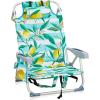 imageOutvita Backpack Beach Chair 5 Level Adjustable Positions Beach Chair with Back Storage Bag Cooler Pouch and Side Bags for Beach Poolside LawnLemon