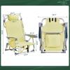 imageOutvita Backpack Beach Chair 5 Level Adjustable Positions Beach Chair with Back Storage Bag Cooler Pouch and Side Bags for Beach Poolside LawnYellow