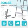 imageOutvita Metal Frame Above Ground Swimming Pool Entry 2 Step Exit Ladder for 33quot High Wall Pools 300 Pound Capacity2Step