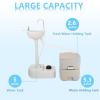 imageOutvita Portable Sink and Toilet Combo 5 Gallon Hand Washing Station ampamp 53 gallon Flushing Toilet Detachable Wastewater Recycled Perfect for Outdoor Camping RV Travel Boat