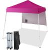 imageOutvita 5x5 Pop Up Canopy Tent Ez Up Outdoor Canopy Tent Instant Shelter with Carry Bag Straight Legs Patio Balcony Porch Backyard Garden6x6pink