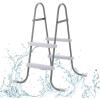 imageOutvita Metal Frame Above Ground Swimming Pool Entry 2 Step Exit Ladder for 33quot High Wall Pools 300 Pound Capacity2Step