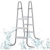 imageOutvita Metal Frame Above Ground Swimming Pool Entry 2 Step Exit Ladder for 33quot High Wall Pools 300 Pound Capacity3Step