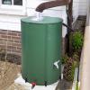 imageOutvita 100 Gallon Collapsible Rain Barrel Garden Water Storage Tank Portable Folding Rainwater Collector Water Catcher with Filter Overflow Kit Faucet Green