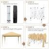 imageOutvita 10x10ft Ez Pop Up Canopy Portable Instant Canopy Tent with 2pcs SideWalls and 4pcs Camping Upright Poles for Outdoor Events Party Wedding BirthdayGraduation Gray10x10yellow