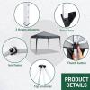 imageOutvita 10x10ft Ez Pop Up Outdoor Canopy Tent Portable Commercial Instant Tent with Carry Bag for Party Wedding Birthday BBQ Events10x10gray