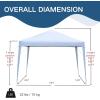 imageOutvita 10x10ft Ez Pop Up Outdoor Canopy Tent Portable Commercial Instant Tent with Carry Bag for Party Wedding Birthday BBQ Events10x10white