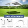 imageOutvita 10x10ft Ez Pop Up Outdoor Canopy Tent Portable Commercial Instant Tent with Carry Bag for Party Wedding Birthday BBQ Events10x10whiteroof top