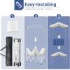 imageOutvita 10x10ft Ez Pop Up Outdoor Canopy Tent Portable Commercial Instant Tent with Carry Bag for Party Wedding Birthday BBQ Events10x10whiteroof top