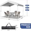 imageOutvita 10x10ft Ez Pop Up Outdoor Canopy Tent Portable Commercial Instant Tent with Carry Bag for Party Wedding Birthday BBQ Events10x10whiteroof top