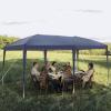 imageOutvita 10x10ft Ez Pop Up Outdoor Canopy Tent Portable Commercial Instant Tent with Carry Bag for Party Wedding Birthday BBQ Events10x20blue