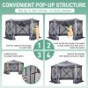 imageOutvita 10x10ft Instant PopUp Screen Tent  Outdoor Gazebo Canopy with Mosquito Netting ampamp Carrying Bag  Versatile Pavilion Tent for Patios and Events1212FTGray