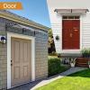 imageOutvita 118quotx38quot Window Awning Canopy Polycarbonate Front Door Patio Cover for UV Rain Snow ampamp Sunlight Protection Stylish Brown Panel with Black BracketBrownBlack
