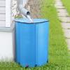 imageOutvita 132 Gallon Collapsible Rain Barrel Large Garden Water Storage Tank Portable Folding Rainwater Collector Water Catcher with Filter Overflow Kit Faucet GreenBlue