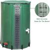 imageOutvita 132 Gallon Collapsible Rain Barrel Large Garden Water Storage Tank Portable Folding Rainwater Collector Water Catcher with Filter Overflow Kit Faucet GreenGreen