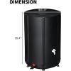 imageOutvita 132 Gallon Collapsible Rain Barrel Large Garden Water Storage Tank Portable Folding Rainwater Collector Water Catcher with Filter Overflow Kit Faucet GreenBlack