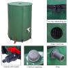 imageOutvita 132 Gallon Collapsible Rain Barrel Large Garden Water Storage Tank Portable Folding Rainwater Collector Water Catcher with Filter Overflow Kit Faucet GreenGreen