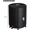 imageOutvita 132 Gallon Collapsible Rain Barrel Large Garden Water Storage Tank Portable Folding Rainwater Collector Water Catcher with Filter Overflow Kit Faucet GreenBlack