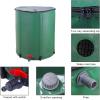 imageOutvita 132 Gallon Collapsible Rain Barrel Large Garden Water Storage Tank Portable Folding Rainwater Collector Water Catcher with Filter Overflow Kit Faucet GreenGreen