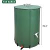 imageOutvita 132 Gallon Collapsible Rain Barrel Large Garden Water Storage Tank Portable Folding Rainwater Collector Water Catcher with Filter Overflow Kit Faucet GreenGreen