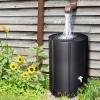 imageOutvita 132 Gallon Collapsible Rain Barrel Large Garden Water Storage Tank Portable Folding Rainwater Collector Water Catcher with Filter Overflow Kit Faucet GreenBlack