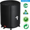 imageOutvita 132 Gallon Collapsible Rain Barrel Large Garden Water Storage Tank Portable Folding Rainwater Collector Water Catcher with Filter Overflow Kit Faucet GreenBlack