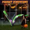 imageOutvita 2 Packs Halloween Inflatables Set of Lighted Eyes Decoration 3Ft Blow Ups Green Eyes for Halloween Decor Outdoor with LEDs Party Supplies Blow up Decoration for Yard Lawn Patio GardenOctopus Tentacles