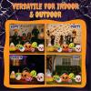 imageOutvita 2 Packs Halloween Inflatables Set of Lighted Eyes Decoration 3Ft Blow Ups Green Eyes for Halloween Decor Outdoor with LEDs Party Supplies Blow up Decoration for Yard Lawn Patio GardenEyeball Candy Pumpkins