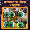 imageOutvita 2 Packs Halloween Inflatables Set of Lighted Eyes Decoration 3Ft Blow Ups Green Eyes for Halloween Decor Outdoor with LEDs Party Supplies Blow up Decoration for Yard Lawn Patio GardenGreen Eyes