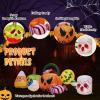 imageOutvita 2 Packs Halloween Inflatables Set of Lighted Eyes Decoration 3Ft Blow Ups Green Eyes for Halloween Decor Outdoor with LEDs Party Supplies Blow up Decoration for Yard Lawn Patio GardenEyeball Candy Pumpkins