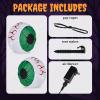 imageOutvita 2 Packs Halloween Inflatables Set of Lighted Eyes Decoration 3Ft Blow Ups Green Eyes for Halloween Decor Outdoor with LEDs Party Supplies Blow up Decoration for Yard Lawn Patio GardenGreen Eyes