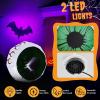 imageOutvita 2 Packs Halloween Inflatables Set of Lighted Eyes Decoration 3Ft Blow Ups Green Eyes for Halloween Decor Outdoor with LEDs Party Supplies Blow up Decoration for Yard Lawn Patio GardenGreen Eyes