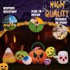 imageOutvita 2 Packs Halloween Inflatables Set of Lighted Eyes Decoration 3Ft Blow Ups Green Eyes for Halloween Decor Outdoor with LEDs Party Supplies Blow up Decoration for Yard Lawn Patio GardenEyeball Candy Pumpkins