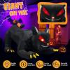 imageOutvita 2 Packs Halloween Inflatables Set of Lighted Eyes Decoration 3Ft Blow Ups Green Eyes for Halloween Decor Outdoor with LEDs Party Supplies Blow up Decoration for Yard Lawn Patio GardenBlack Cat