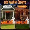 imageOutvita 2 Packs Halloween Inflatables Set of Lighted Eyes Decoration 3Ft Blow Ups Green Eyes for Halloween Decor Outdoor with LEDs Party Supplies Blow up Decoration for Yard Lawn Patio GardenGhost Pumpkins