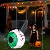 imageOutvita 2 Packs Halloween Inflatables Set of Lighted Eyes Decoration 3Ft Blow Ups Green Eyes for Halloween Decor Outdoor with LEDs Party Supplies Blow up Decoration for Yard Lawn Patio GardenGreen Eyes