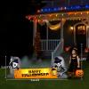 imageOutvita 2 Packs Halloween Inflatables Set of Lighted Eyes Decoration 3Ft Blow Ups Green Eyes for Halloween Decor Outdoor with LEDs Party Supplies Blow up Decoration for Yard Lawn Patio GardenSkeleton Tombstone Banner