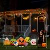 imageOutvita 2 Packs Halloween Inflatables Set of Lighted Eyes Decoration 3Ft Blow Ups Green Eyes for Halloween Decor Outdoor with LEDs Party Supplies Blow up Decoration for Yard Lawn Patio GardenEyeball Candy Pumpkins