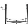 imageOutvita 2 Tier Firewood Log Rack Iron Lumber Storage Holder Wood Pile Stacker Organizer for Indoor Outdoor Fireplace Fire Stove Pit With 4 Fire Tools Hanging Hooks Christmas Elements Black13D x 331W x 30H