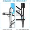 imageOutvita 26quot Tall Directors Chair Height Seat Folding with Side Table Storage Bag Support for 300Lbs Portable Makeup Artist Chair with Bar Height BlackBlueBlack