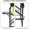 imageOutvita 26quot Tall Directors Chair Height Seat Folding with Side Table Storage Bag Support for 300Lbs Portable Makeup Artist Chair with Bar Height BlackGreenBlack