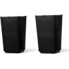 imageOutvita 2Pcs 224quot H Large Flower Pots with Drainage Holes Outdoor Tall Plastic Planter Set Durable Plant Pots for Porch Entryway Patio Yard GardenDark Brown