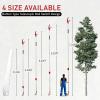 imageOutvita 4472FT Extendable Tree Pruner Lightweight Tree Trimmers Cut and Hold Pruning Trimmer Long Reach Pole Saw Telescoping Fruit Picker Branches Bypass Lopper Long Handle Pruner Silver4472FT